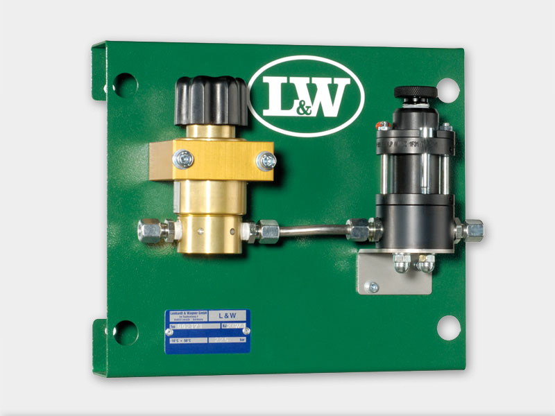 Pressure reducing station with TUV/ CE safety valve